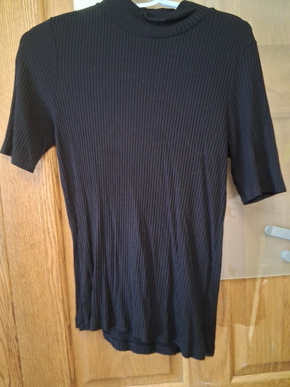 Size large Rachel Zoe ribbed short sleeve top